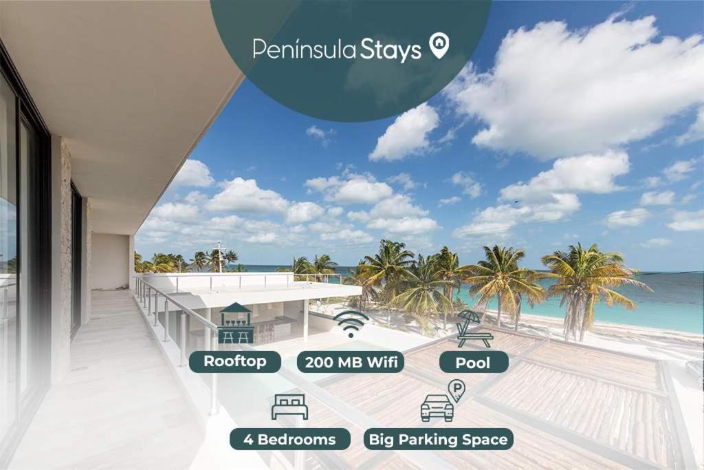Beachfront Coco Modern Designer House By Peninsula Stays San Crisanto Exterior foto